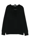 Ermanno Scervino Lace-embellished Sweater In Black