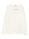Ermanno Scervino Lace-embellished Sweater In White