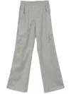 Ermanno Scervino Lace-embellished Trousers In Grey