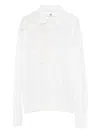 Ermanno Scervino Long Sleeve Polo-neck Sweater In White