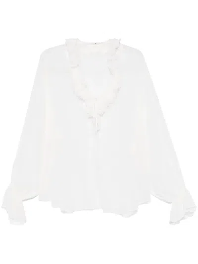 Ermanno Scervino Lace-embroidered Blouse In White