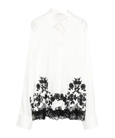Ermanno Scervino Long-sleeved Shirt In White