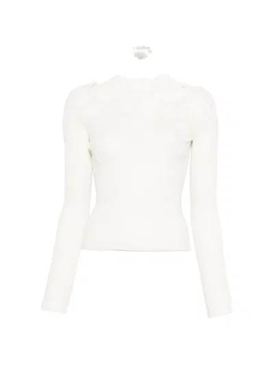 Ermanno Scervino Lace Embroidered Shirt In White