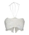 Ermanno Scervino Lace Halterneck Top In White