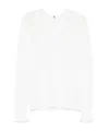 Ermanno Scervino Long Sleeve Turtle-neck Sweater In White