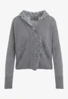 Ermanno Scervino Lace-insert Cashmere Cardigan
