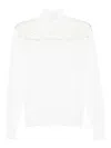 Ermanno Scervino Lace-insert High-neck Sweater