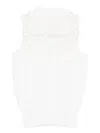 Ermanno Scervino Lace-insert High-neck Vest In Gray