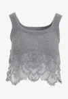 Ermanno Scervino Lace-insert Knit Tank Top