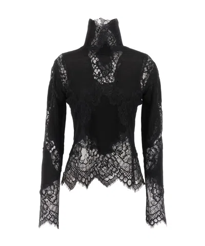 ERMANNO SCERVINO ERMANNO SCERVINO LACE INSERT KNITWEAR