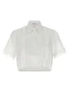 Ermanno Scervino Lace Insert Shirt In White