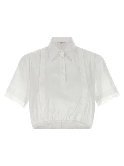 Ermanno Scervino Lace Insert Shirt In White