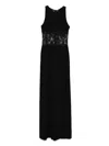 Ermanno Scervino Lace-insert Sleeveless Dress In Black