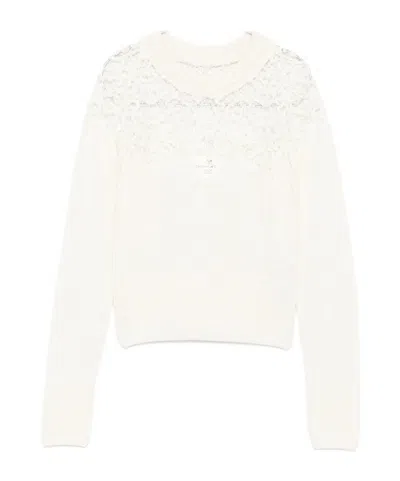 Ermanno Scervino Lace-insert Sweater