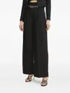 Ermanno Scervino Lace-insert Trousers In Black