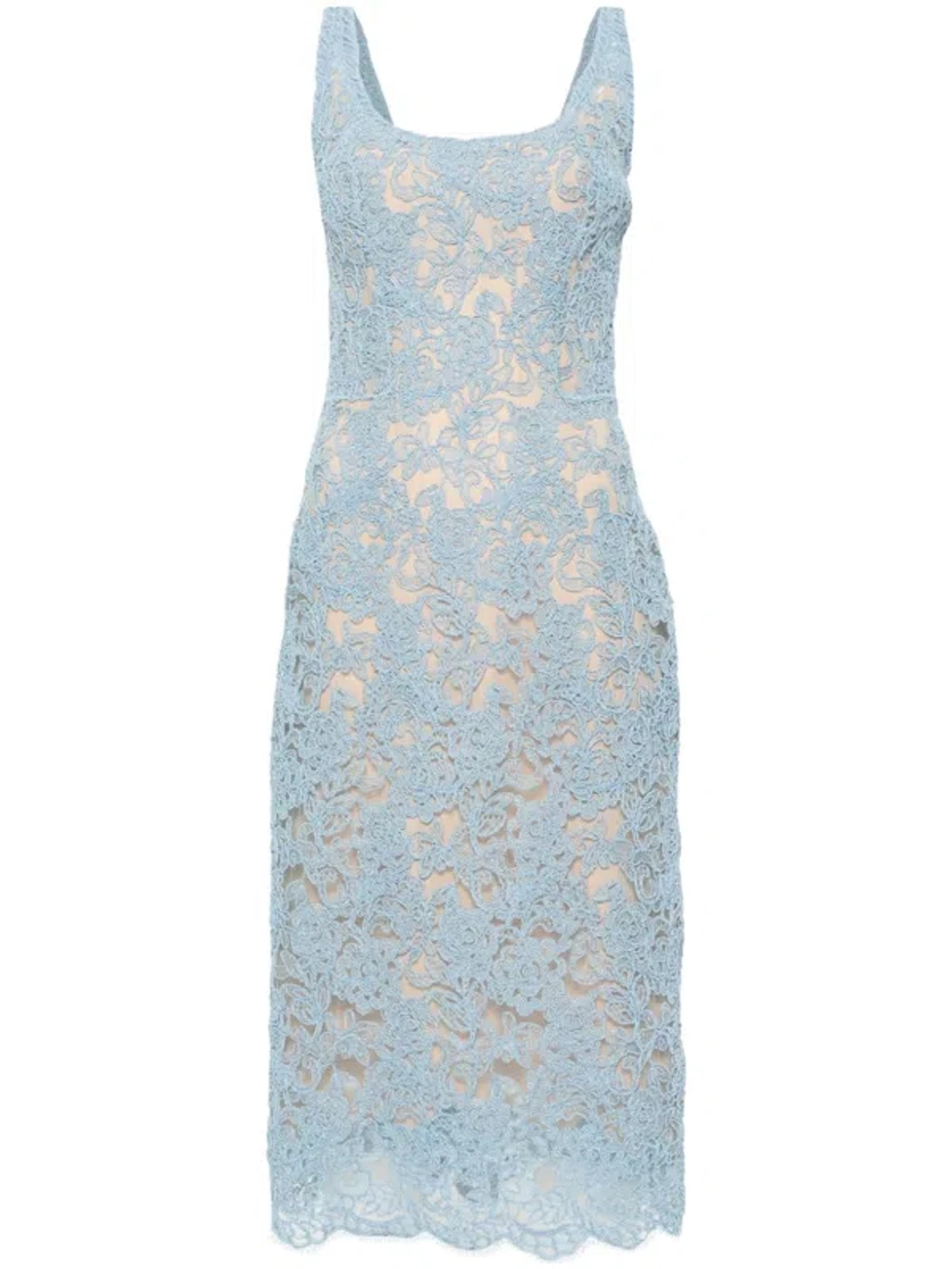 eyelash lace dress forever 21 Satin Lace-Panel Maxi Dress YELLOW / XL main image 1