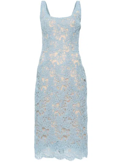 chinese dress ladies Lace Midi Dress, Green / 8