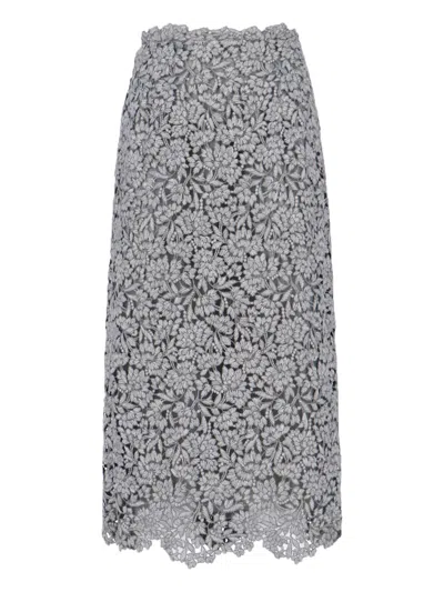 Ermanno Scervino Lace Midi Skirt