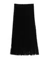 Ermanno Scervino Midi A-line Skirt Lace Overlay In Black
