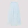Ermanno Scervino Lace Overlay Flared Midi Skirt In Omphalode