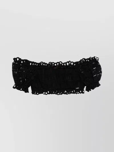 Ermanno Scervino Lace Off-the-shoulder Cropped Top