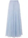 Ermanno Scervino Elastic Waist Skirt In Blue