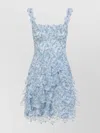 Ermanno Scervino Ruffled Lace Mini Dress