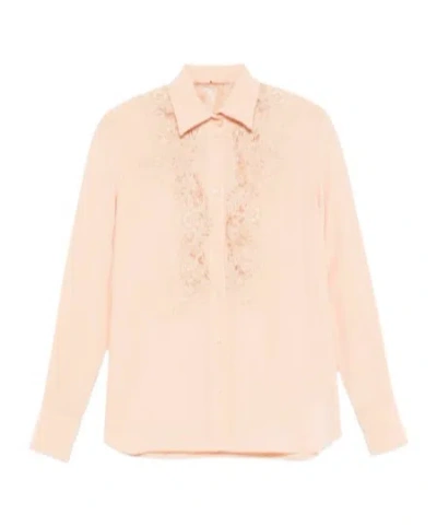 Ermanno Scervino Lace-panel Shirt In Neutral