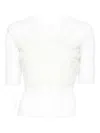 Ermanno Scervino Lace-panel Top In White
