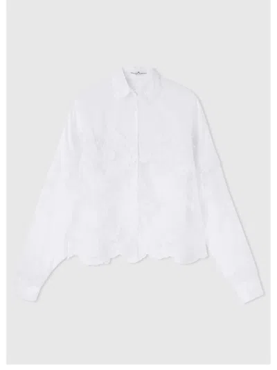 Ermanno Scervino Lace-panelled Shirt In White