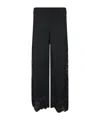 Ermanno Scervino Black Viscose Lace Trousers