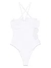 Ermanno Scervino Spaghetti Strap Swimsuit In 白色