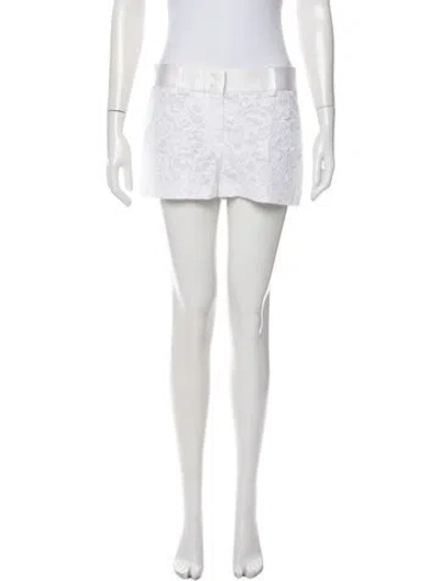 Pre-owned Ermanno Scervino Lace Pattern Mini Shorts In Neutrals