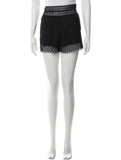 Pre-owned Ermanno Scervino Lace Pattern Mini Shorts In White