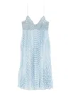 Ermanno Scervino Lace Pleated Midi Dress In Multi