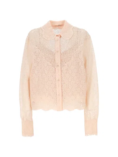 Ermanno Scervino Lace Shirt In Pink