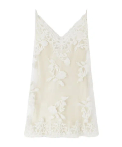 Ermanno Scervino Lace Short Inner Dress In White