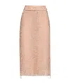 Ermanno Scervino Lace Skirt In Peach