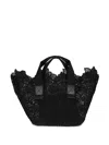 Ermanno Scervino Lace Tote Bag In Black
