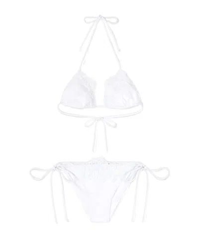 Ermanno Scervino Lace-trim Bikini Set
