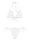 Ermanno Scervino Lace-trim Bikini Set In White