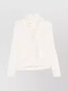 Ermanno Scervino Lace Trim Cashmere Cardigan Featuring Pockets In White