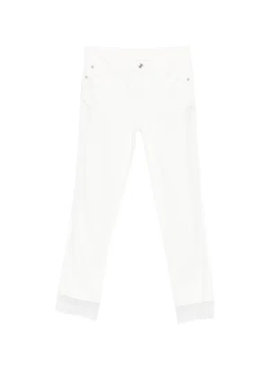 Ermanno Scervino Lace-trim Jeans In White