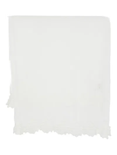 Ermanno Scervino Lace-trim Scarf In White