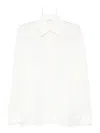 Ermanno Scervino Silk Blouse With Intricate Lace Detailing In White