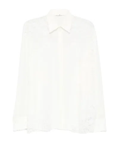 ERMANNO SCERVINO LACE-TRIM SHIRT