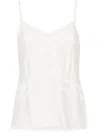 Ermanno Scervino Lace-trim Top In Neutrals