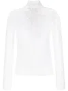 Ermanno Scervino Lace-embellished Virgin-wool Jumper In Neutrals