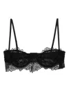 Ermanno Scervino Lace-trimmed Bra In Black