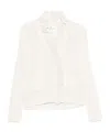 Ermanno Scervino Lace Trim Cashmere Cardigan Featuring Pockets In White